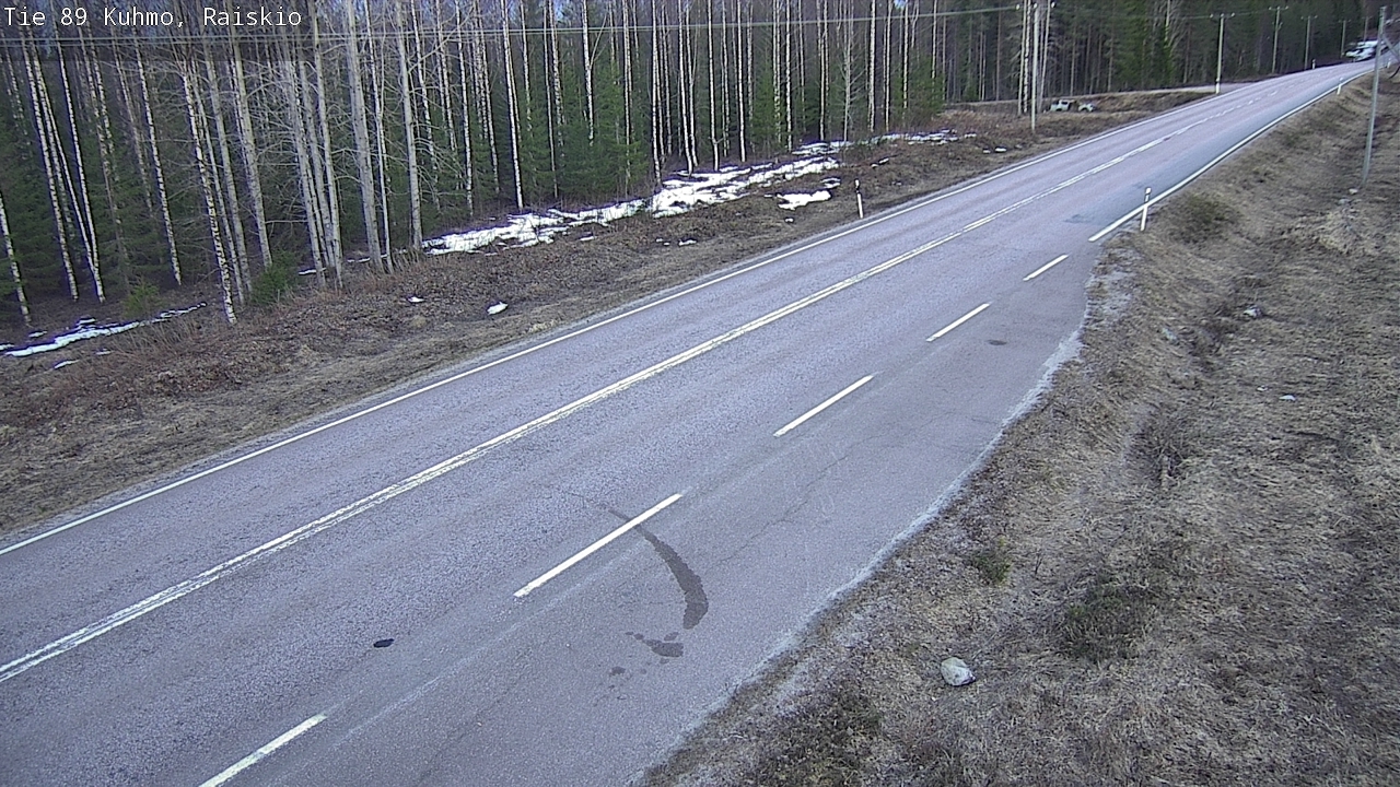 Weather Camera Image Road 89 Kuhmo, Raiskio, Kuhmo, Kainuu