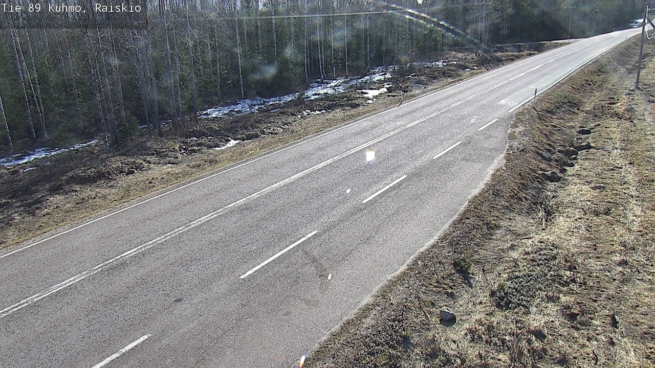 Weather Camera Image Väg 89 Kuhmo, Raiskio, Kuhmo, Kainuu