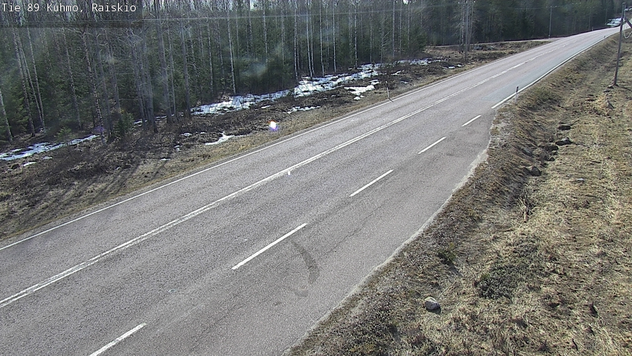 Weather Camera Image Väg 89 Kuhmo, Raiskio, Kuhmo, Kainuu