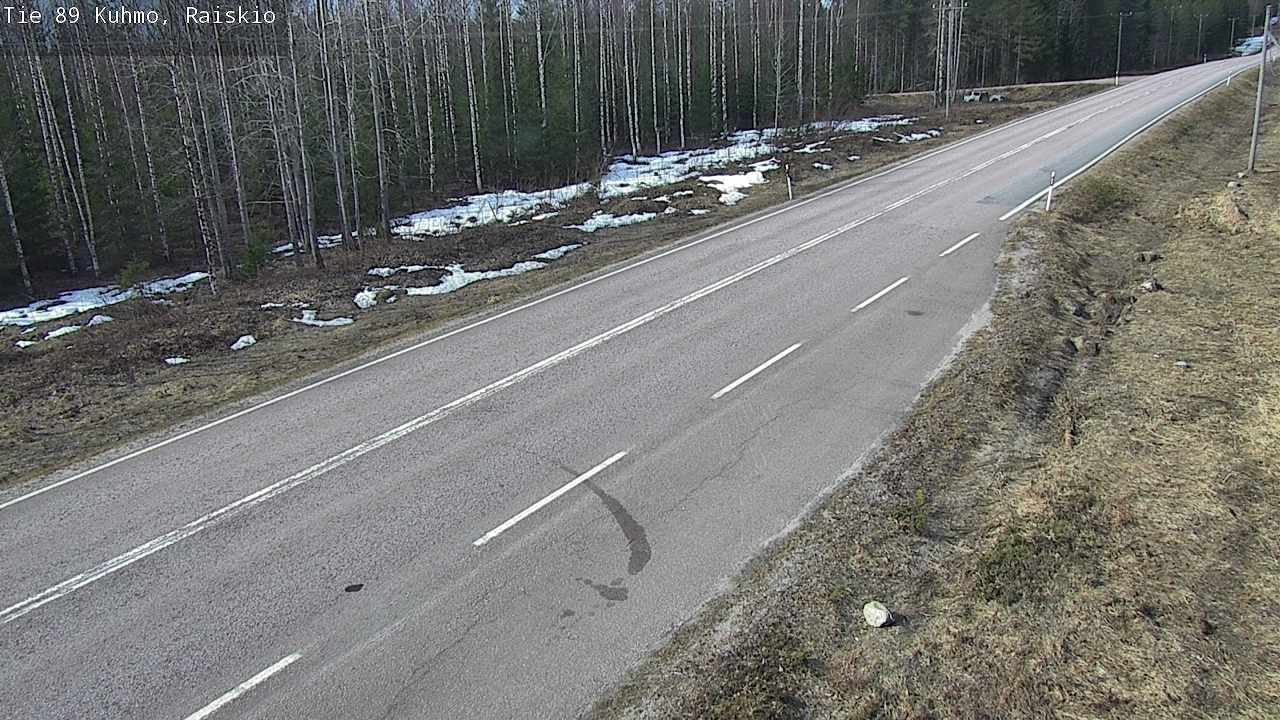 Weather Camera Image Väg 89 Kuhmo, Raiskio, Kuhmo, Kainuu