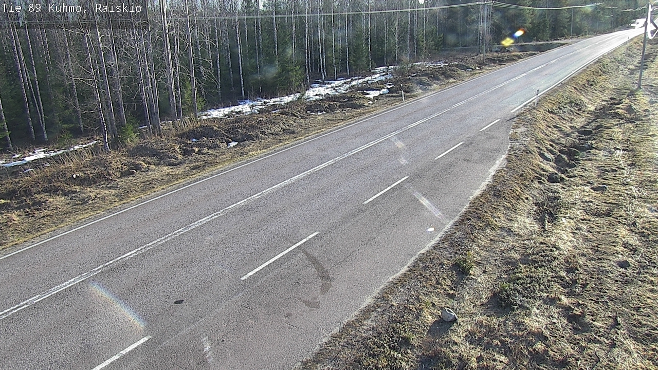Weather Camera Image Väg 89 Kuhmo, Raiskio, Kuhmo, Kainuu
