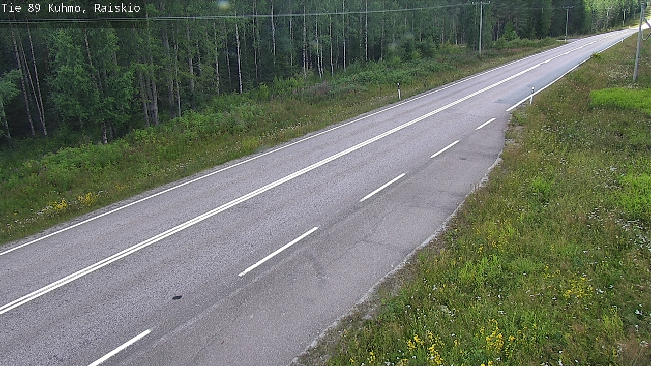 Weather Camera Image Road 89 Kuhmo, Raiskio, Kuhmo, Kainuu