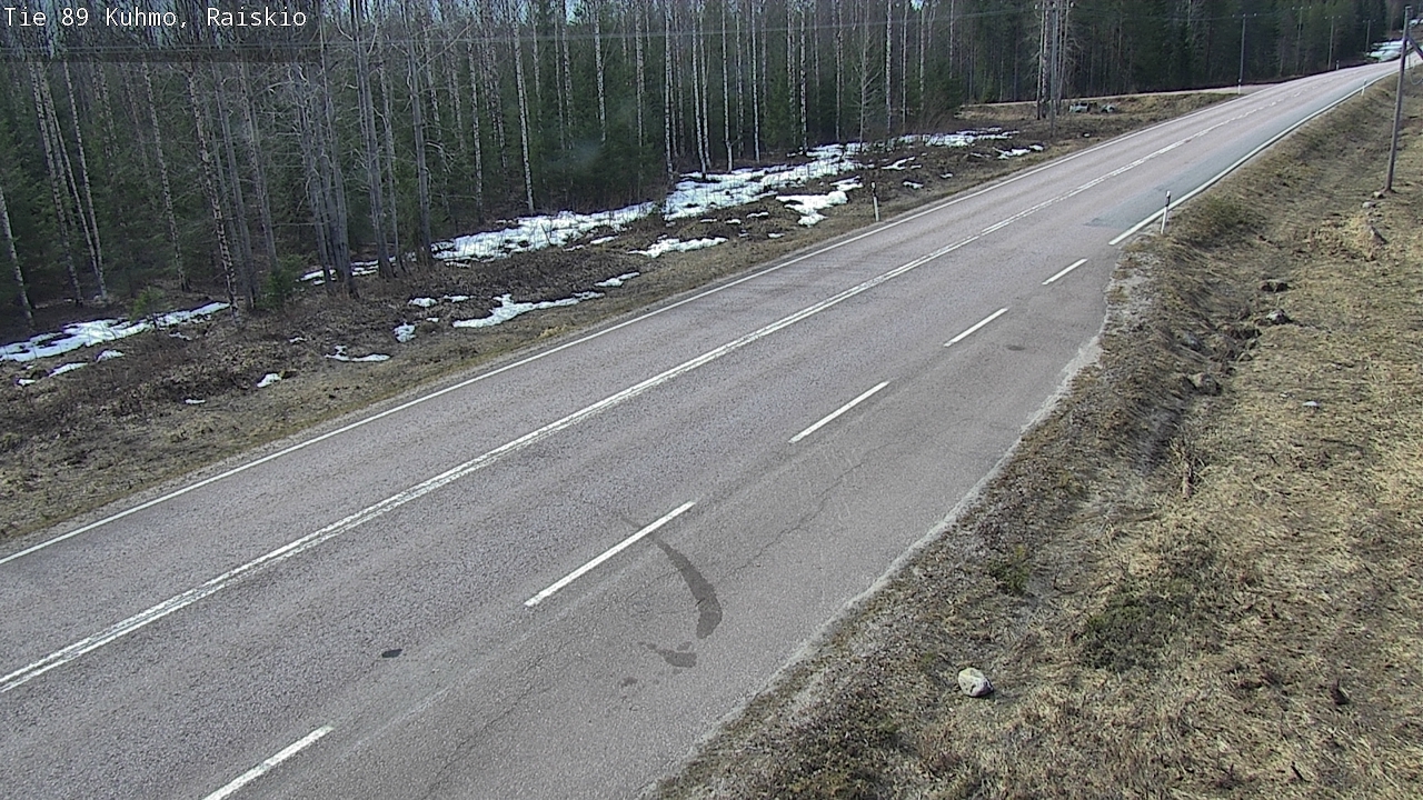 Weather Camera Image Väg 89 Kuhmo, Raiskio, Kuhmo, Kainuu