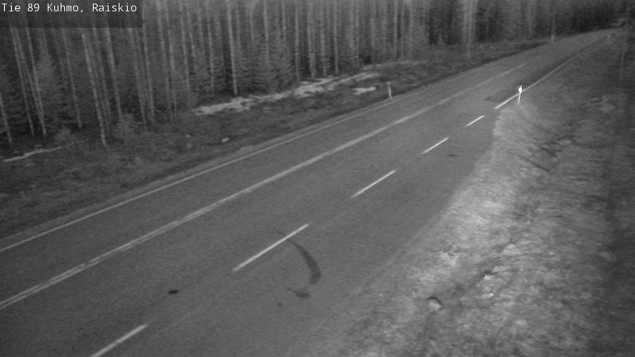 Weather Camera Image Road 89 Kuhmo, Raiskio, Kuhmo, Kainuu