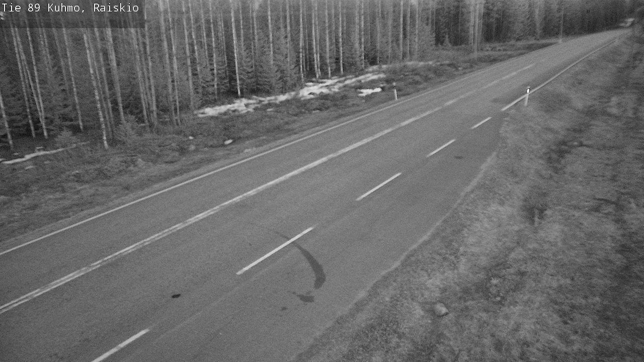 Weather Camera Image Road 89 Kuhmo, Raiskio, Kuhmo, Kainuu