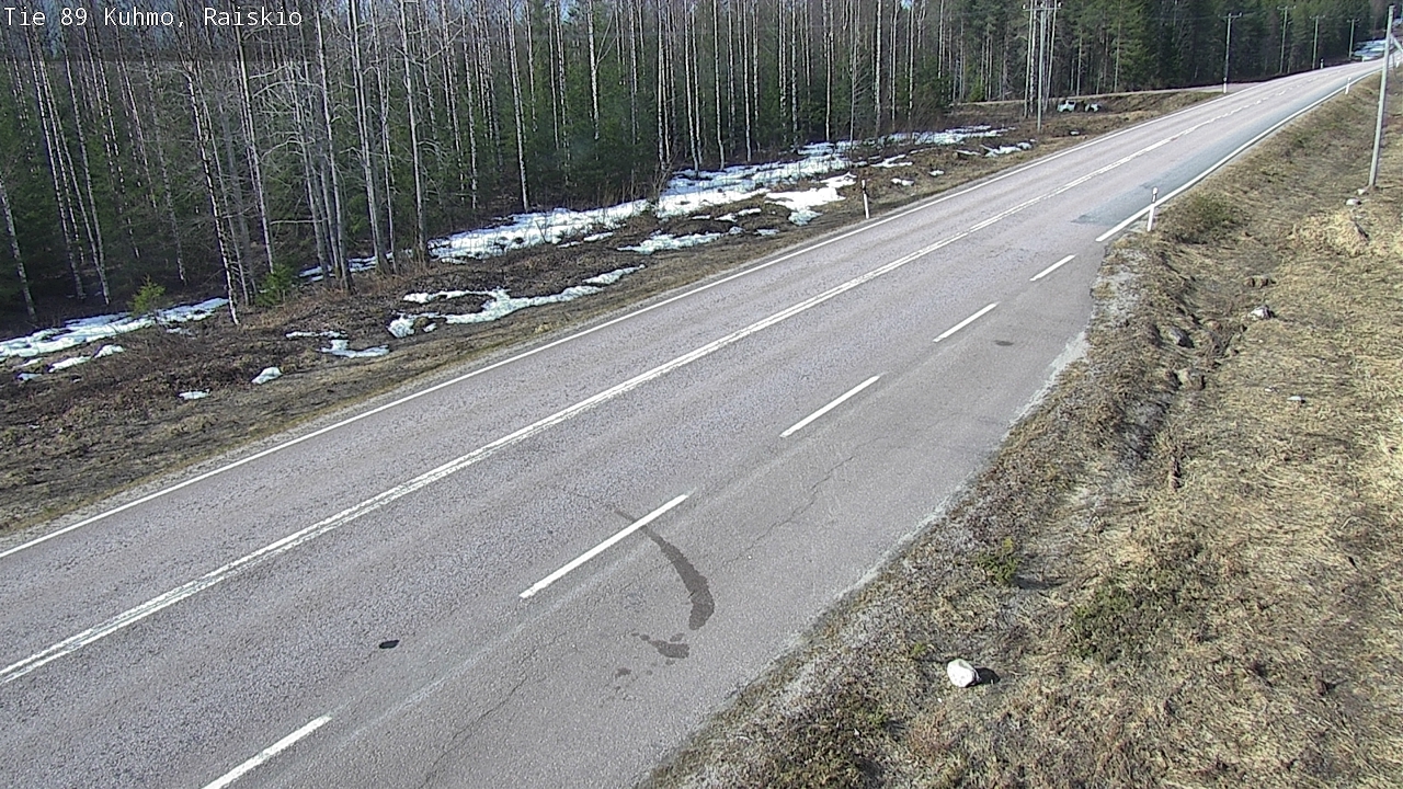 Weather Camera Image Väg 89 Kuhmo, Raiskio, Kuhmo, Kainuu