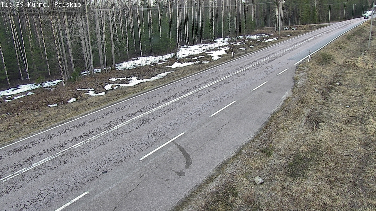 Weather Camera Image Väg 89 Kuhmo, Raiskio, Kuhmo, Kainuu