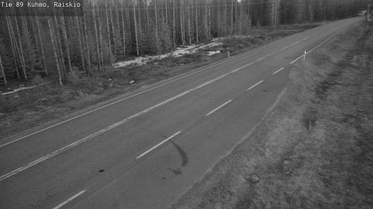 Weather Camera Image Väg 89 Kuhmo, Raiskio, Kuhmo, Kainuu