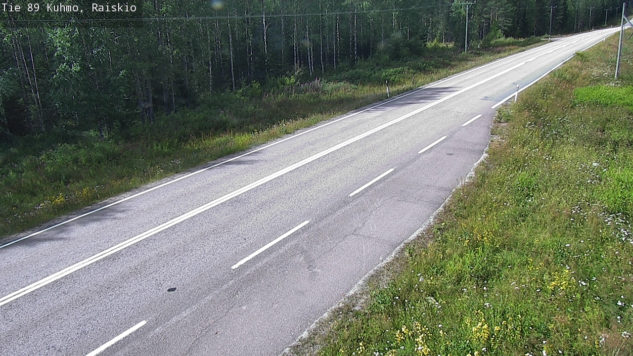 Weather Camera Image Road 89 Kuhmo, Raiskio, Kuhmo, Kainuu