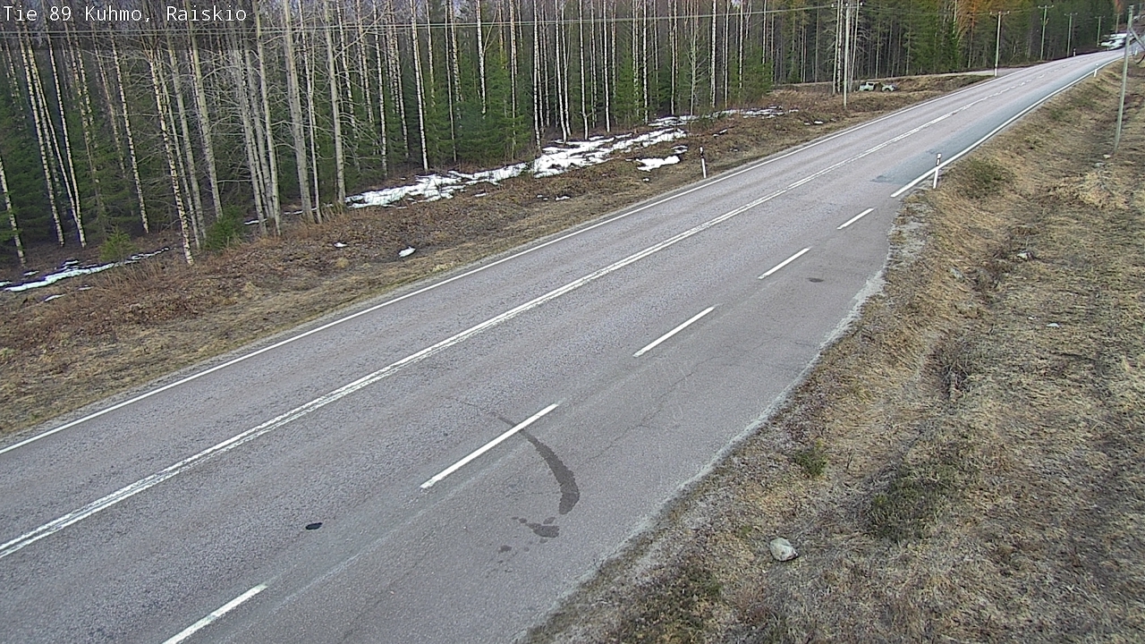 Weather Camera Image Road 89 Kuhmo, Raiskio, Kuhmo, Kainuu