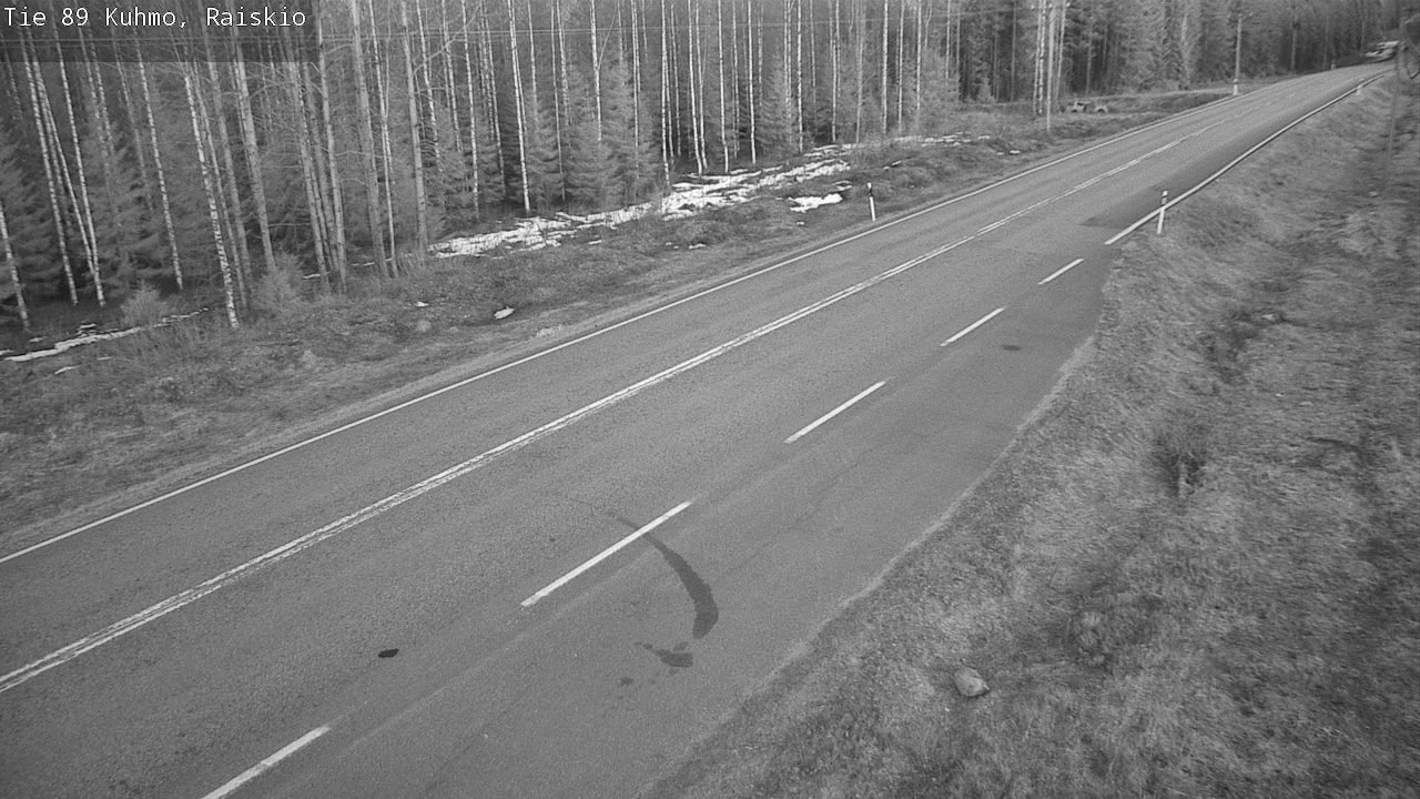 Weather Camera Image Road 89 Kuhmo, Raiskio, Kuhmo, Kainuu
