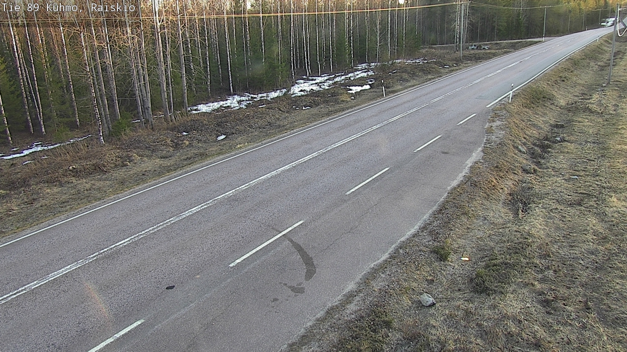 Weather Camera Image Väg 89 Kuhmo, Raiskio, Kuhmo, Kainuu
