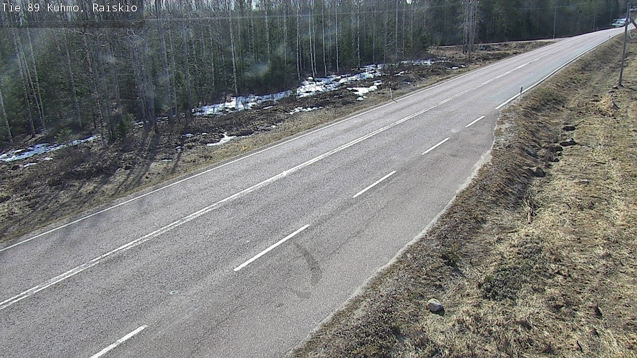 Weather Camera Image Väg 89 Kuhmo, Raiskio, Kuhmo, Kainuu