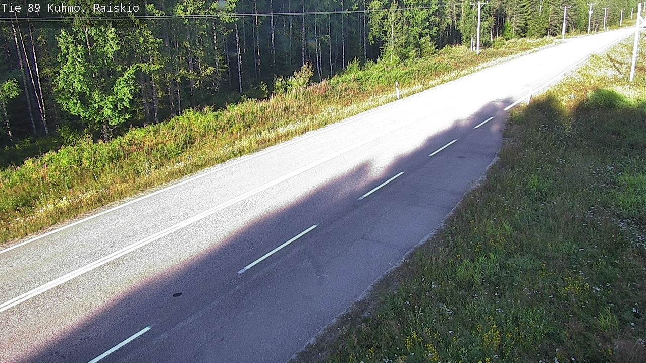 Weather Camera Image Road 89 Kuhmo, Raiskio, Kuhmo, Kainuu