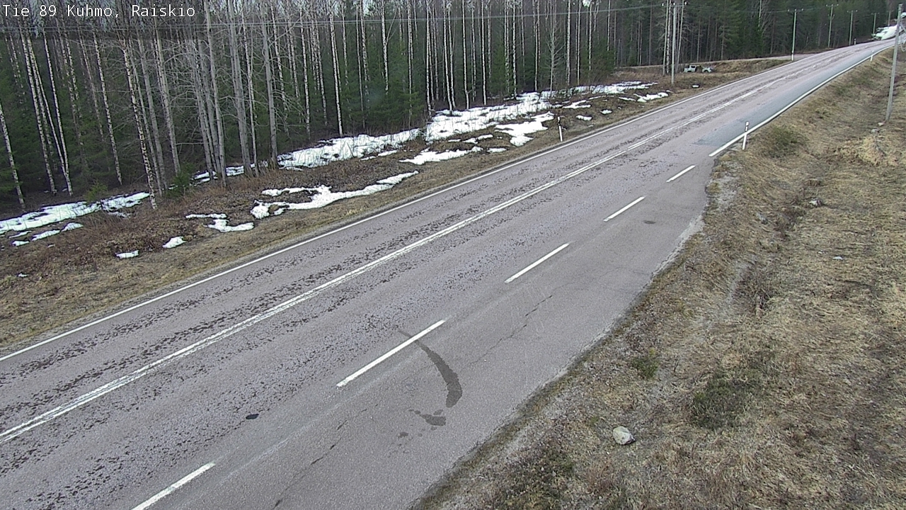 Weather Camera Image Väg 89 Kuhmo, Raiskio, Kuhmo, Kainuu