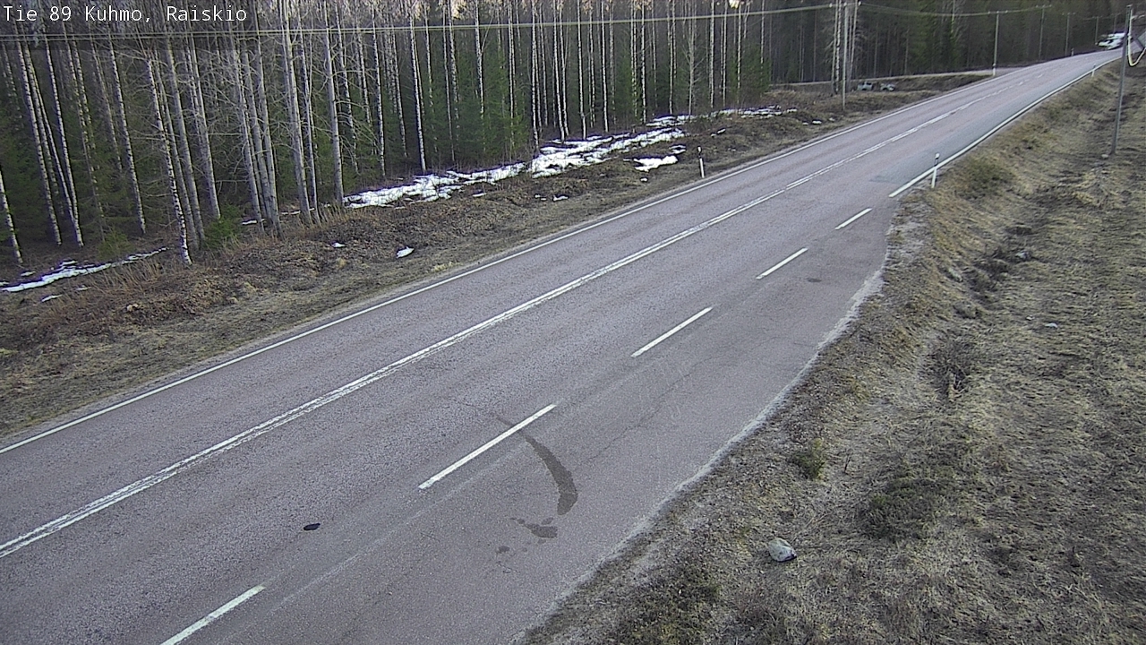 Weather Camera Image Väg 89 Kuhmo, Raiskio, Kuhmo, Kainuu