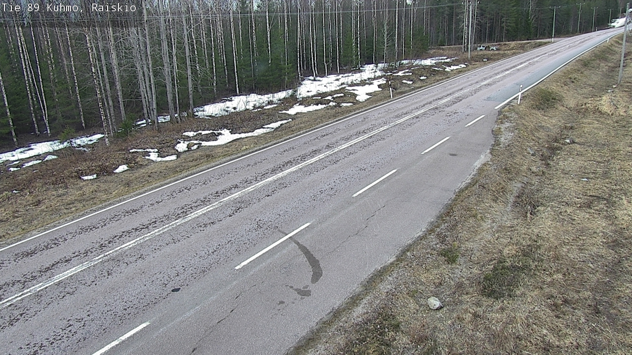 Weather Camera Image Väg 89 Kuhmo, Raiskio, Kuhmo, Kainuu