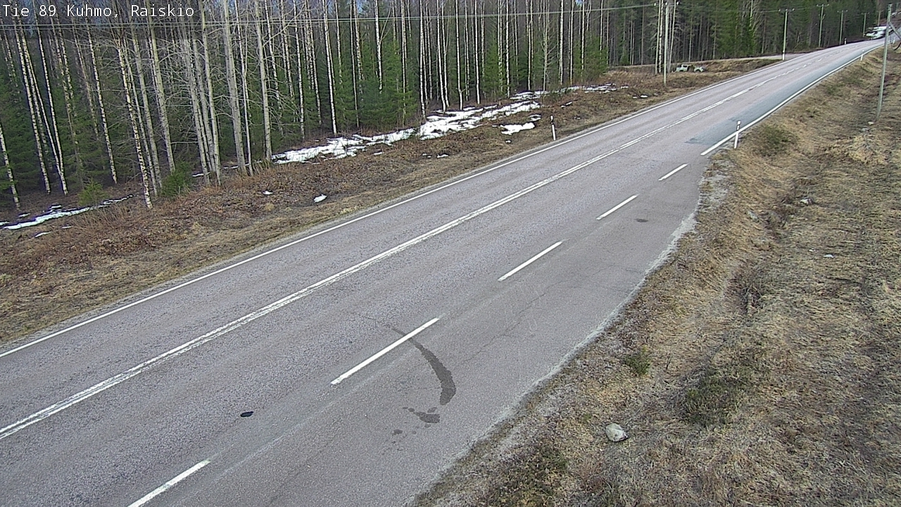 Weather Camera Image Road 89 Kuhmo, Raiskio, Kuhmo, Kainuu