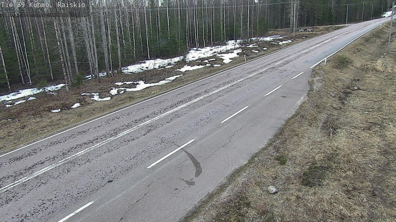 Weather Camera Image Väg 89 Kuhmo, Raiskio, Kuhmo, Kainuu