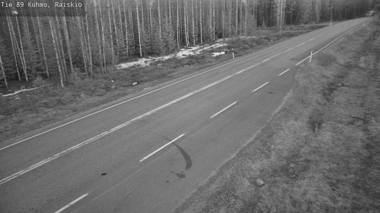 Weather Camera Image Road 89 Kuhmo, Raiskio, Kuhmo, Kainuu