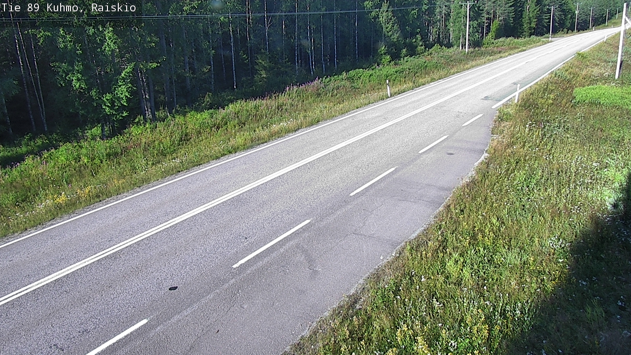 Weather Camera Image Road 89 Kuhmo, Raiskio, Kuhmo, Kainuu