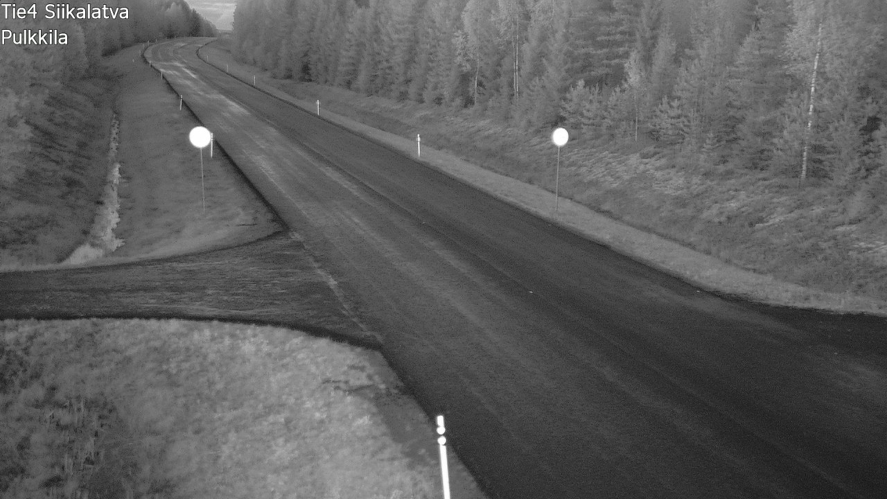 Weather Camera Image Road 4 Siikalatva, Pulkkila, Siikalatva, Pohjois-Pohjanmaa