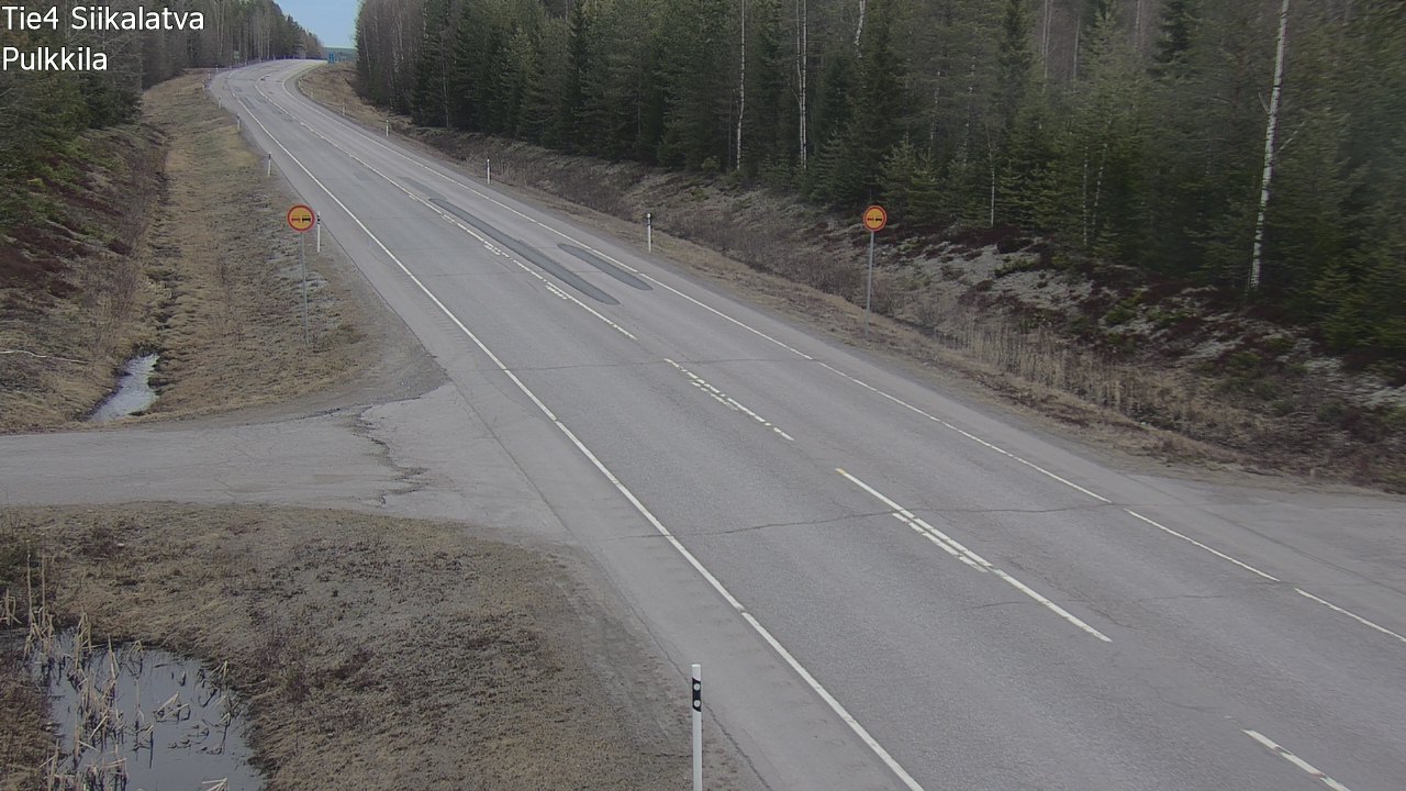 Weather Camera Image Väg 4 Siikalatva, Pulkkila, Siikalatva, Pohjois-Pohjanmaa