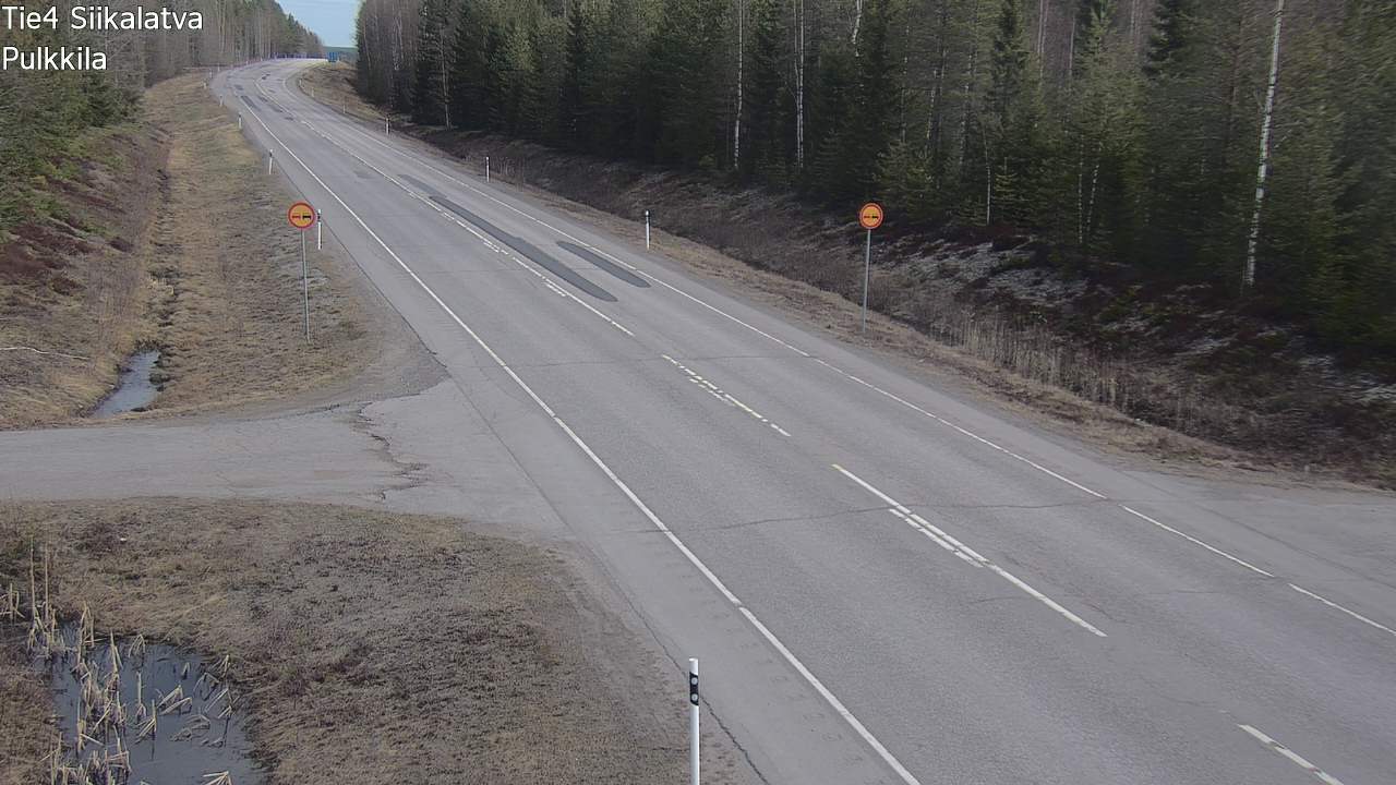 Weather Camera Image Road 4 Siikalatva, Pulkkila, Siikalatva, Pohjois-Pohjanmaa