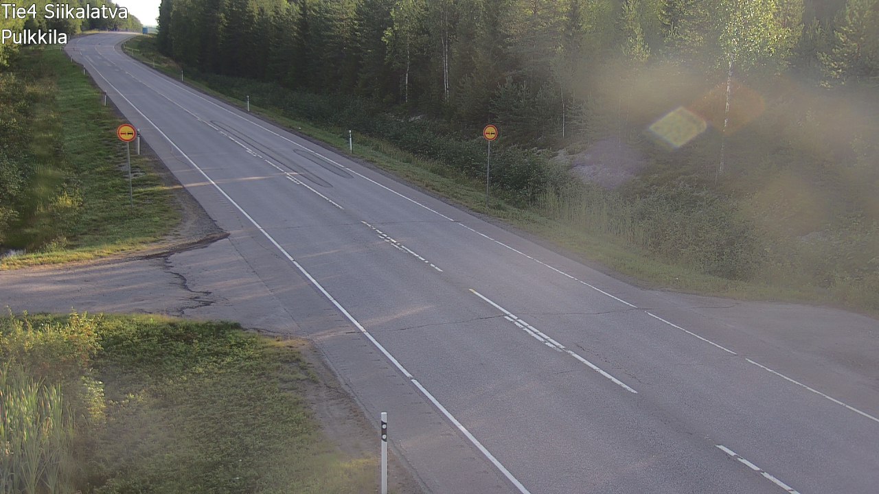 Weather Camera Image Road 4 Siikalatva, Pulkkila, Siikalatva, Pohjois-Pohjanmaa