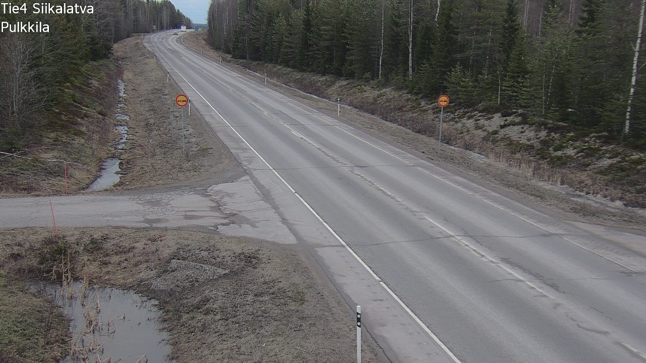 Weather Camera Image Road 4 Siikalatva, Pulkkila, Siikalatva, Pohjois-Pohjanmaa