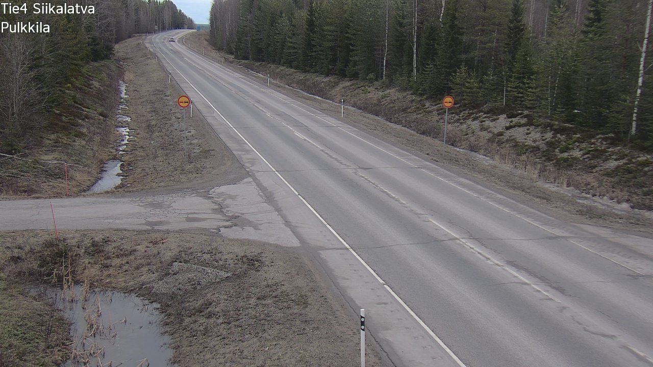 Weather Camera Image Road 4 Siikalatva, Pulkkila, Siikalatva, Pohjois-Pohjanmaa