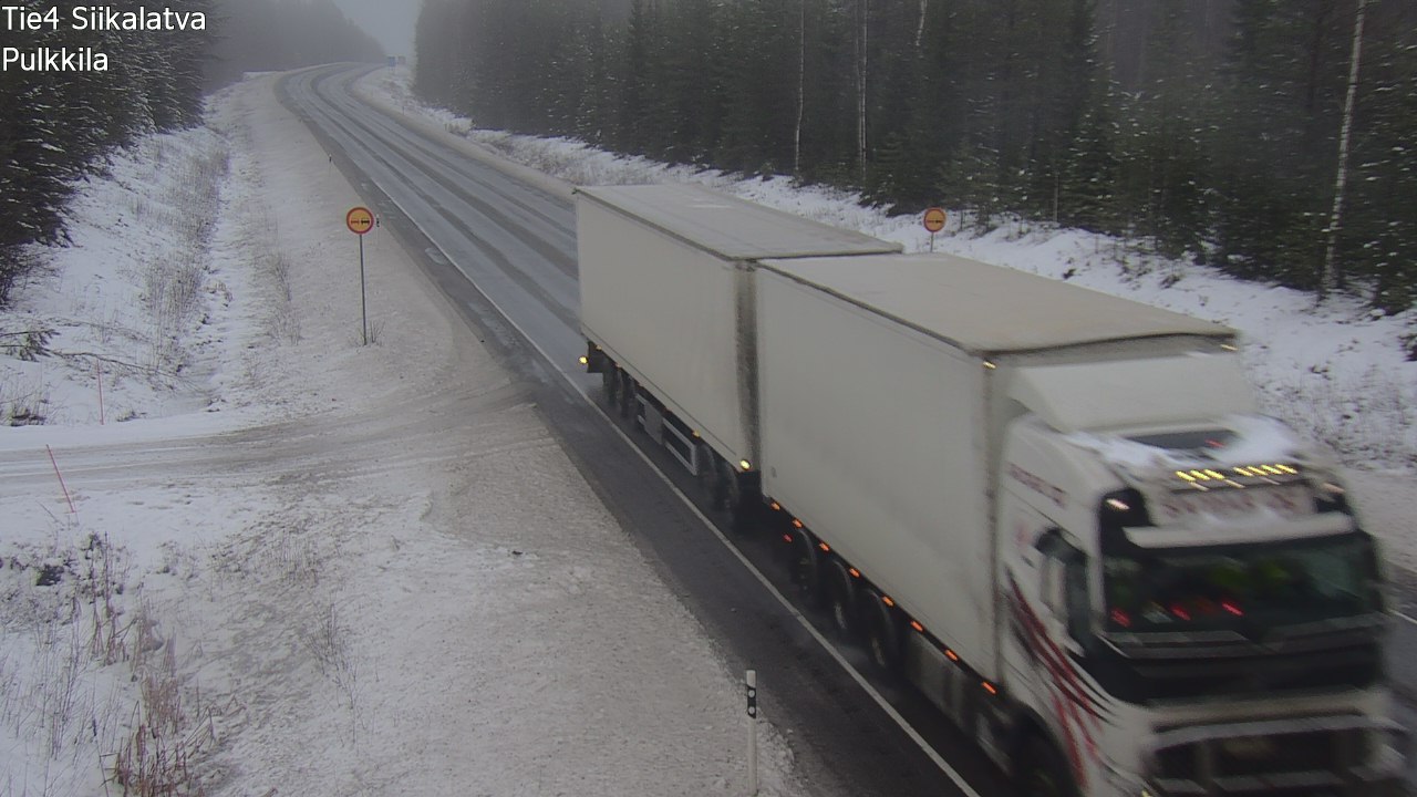 Weather Camera Image Road 4 Siikalatva, Pulkkila, Siikalatva, Pohjois-Pohjanmaa