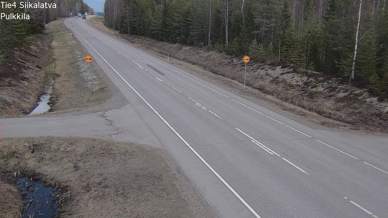 Weather Camera Image Road 4 Siikalatva, Pulkkila, Siikalatva, Pohjois-Pohjanmaa