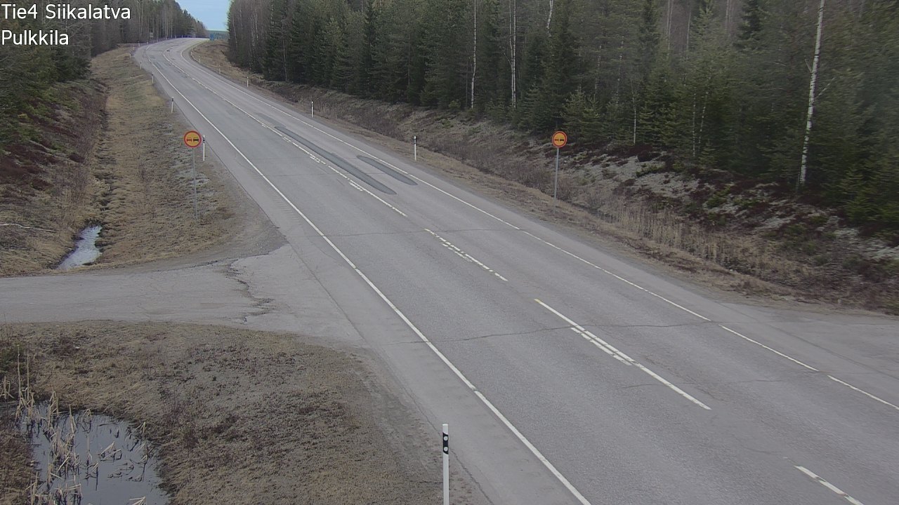 Weather Camera Image Väg 4 Siikalatva, Pulkkila, Siikalatva, Pohjois-Pohjanmaa