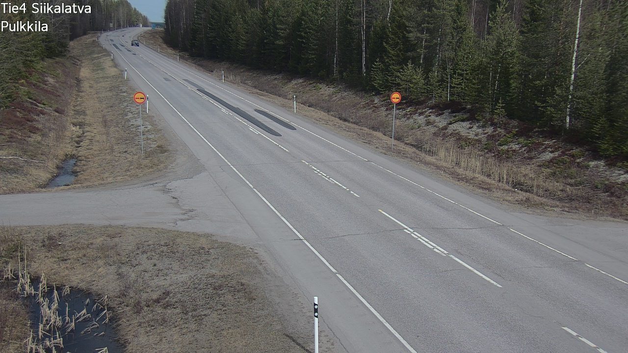 Weather Camera Image Väg 4 Siikalatva, Pulkkila, Siikalatva, Pohjois-Pohjanmaa