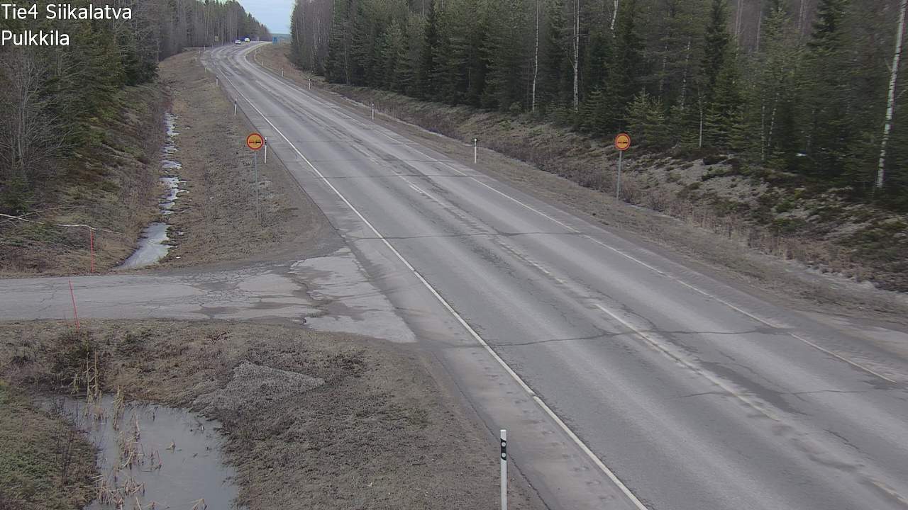 Weather Camera Image Road 4 Siikalatva, Pulkkila, Siikalatva, Pohjois-Pohjanmaa
