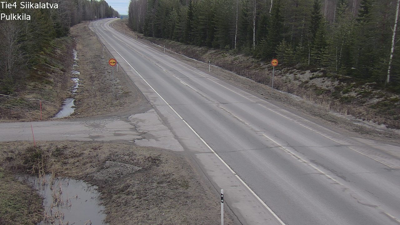 Weather Camera Image Road 4 Siikalatva, Pulkkila, Siikalatva, Pohjois-Pohjanmaa
