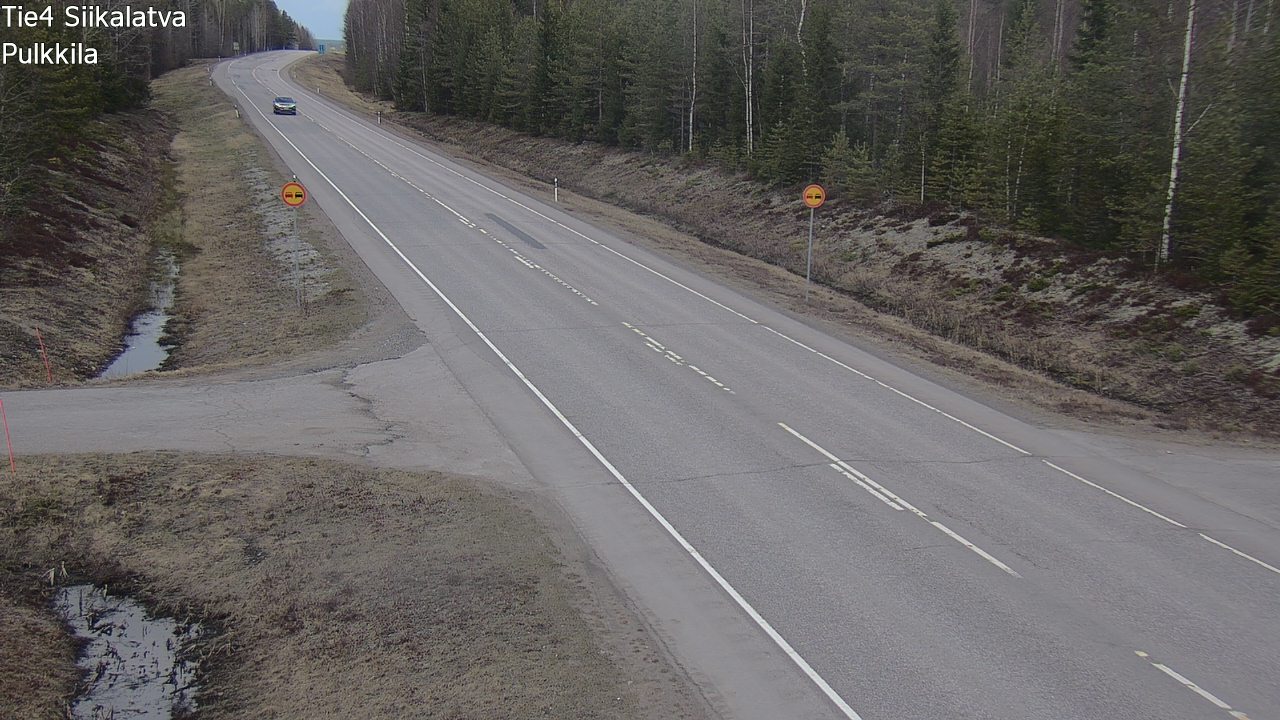 Weather Camera Image Väg 4 Siikalatva, Pulkkila, Siikalatva, Pohjois-Pohjanmaa