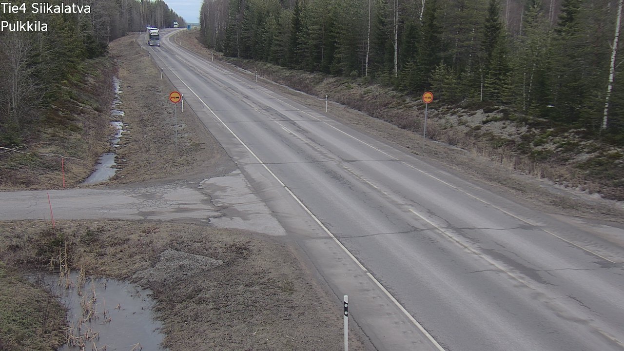 Weather Camera Image Road 4 Siikalatva, Pulkkila, Siikalatva, Pohjois-Pohjanmaa