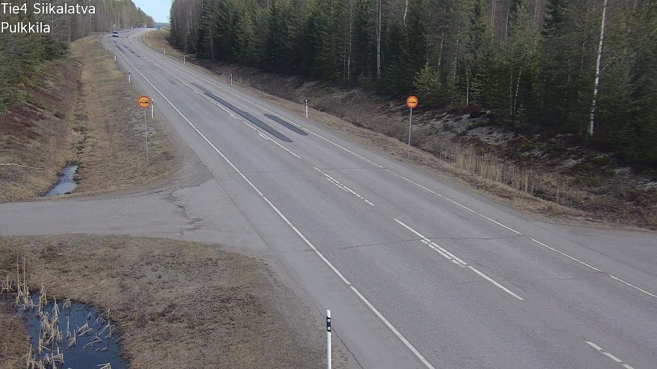 Weather Camera Image Väg 4 Siikalatva, Pulkkila, Siikalatva, Pohjois-Pohjanmaa