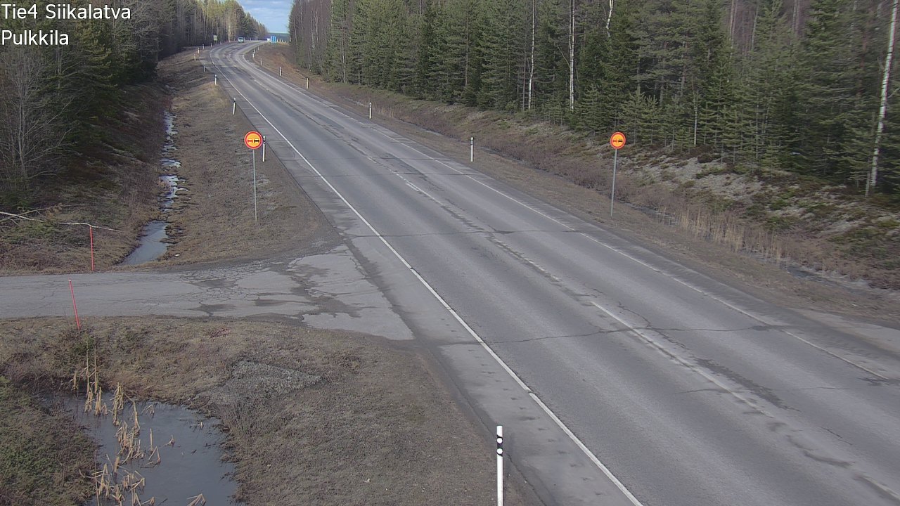 Weather Camera Image Road 4 Siikalatva, Pulkkila, Siikalatva, Pohjois-Pohjanmaa
