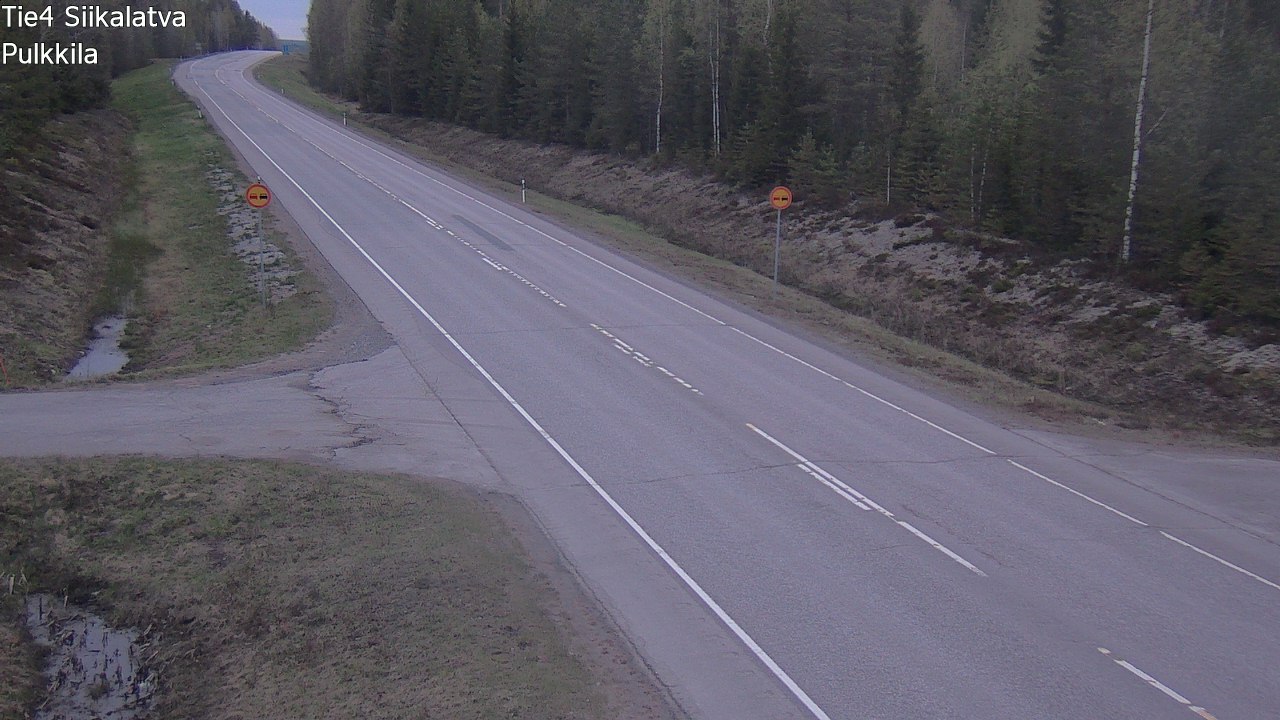 Weather Camera Image Road 4 Siikalatva, Pulkkila, Siikalatva, Pohjois-Pohjanmaa