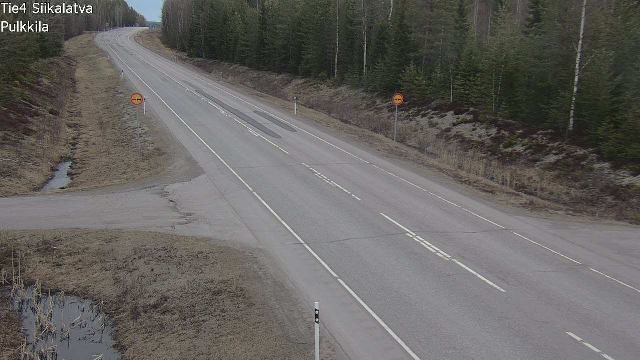 Weather Camera Image Väg 4 Siikalatva, Pulkkila, Siikalatva, Pohjois-Pohjanmaa