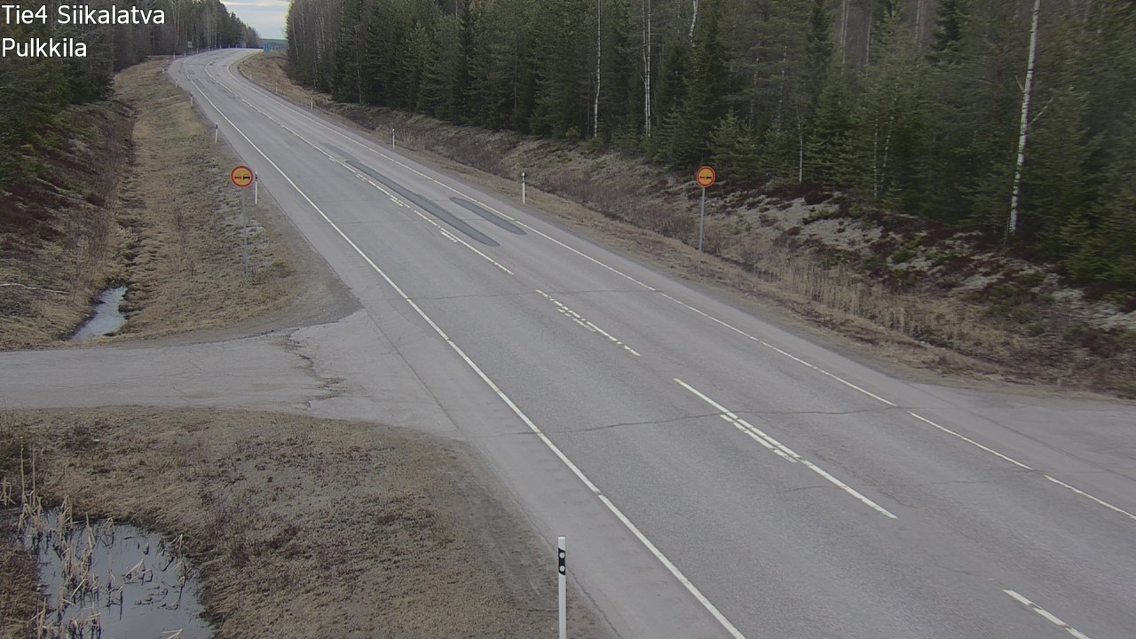 Weather Camera Image Väg 4 Siikalatva, Pulkkila, Siikalatva, Pohjois-Pohjanmaa