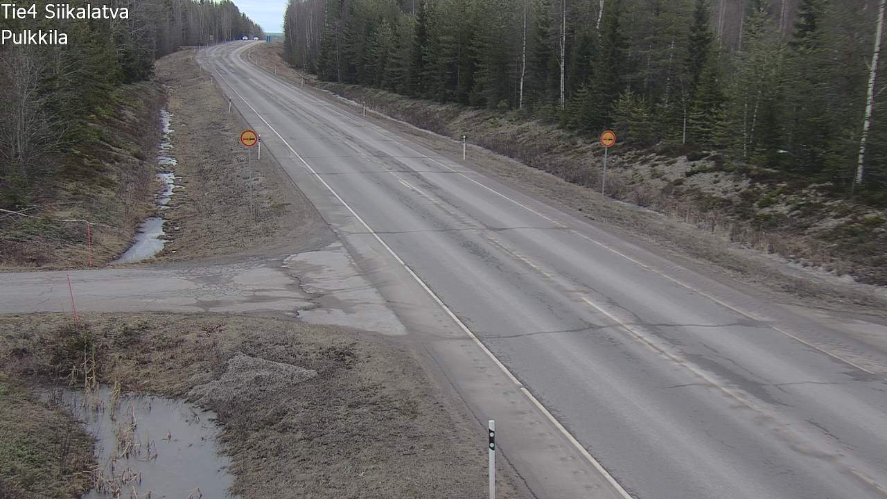 Weather Camera Image Väg 4 Siikalatva, Pulkkila, Siikalatva, Pohjois-Pohjanmaa