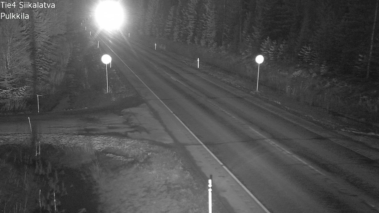 Weather Camera Image Road 4 Siikalatva, Pulkkila, Siikalatva, Pohjois-Pohjanmaa