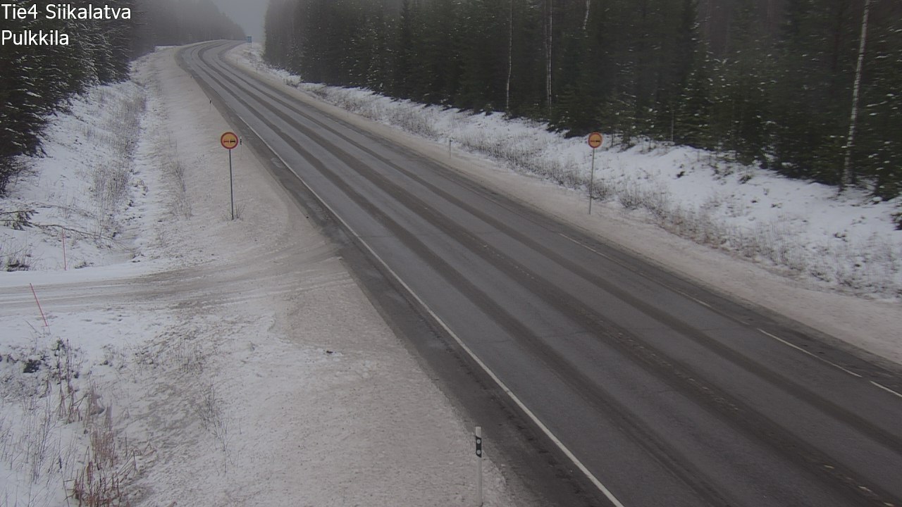 Weather Camera Image Road 4 Siikalatva, Pulkkila, Siikalatva, Pohjois-Pohjanmaa