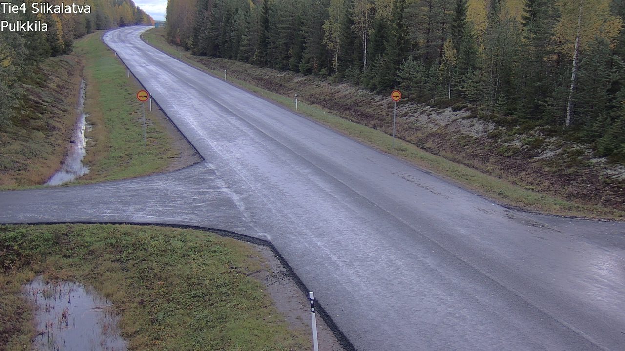 Weather Camera Image Road 4 Siikalatva, Pulkkila, Siikalatva, Pohjois-Pohjanmaa