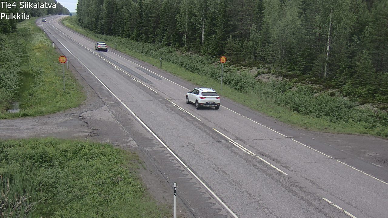 Weather Camera Image Väg 4 Siikalatva, Pulkkila, Siikalatva, Pohjois-Pohjanmaa