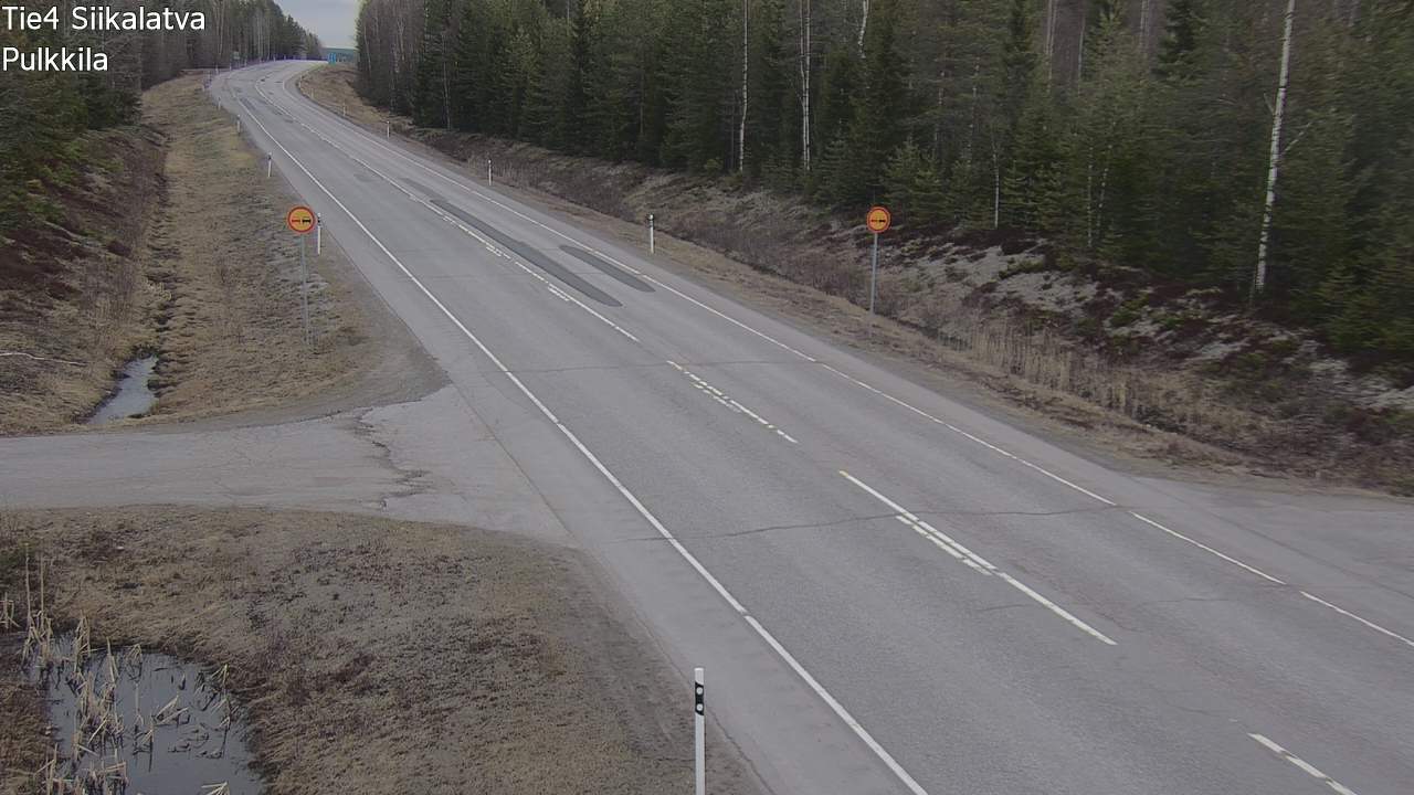 Weather Camera Image Väg 4 Siikalatva, Pulkkila, Siikalatva, Pohjois-Pohjanmaa